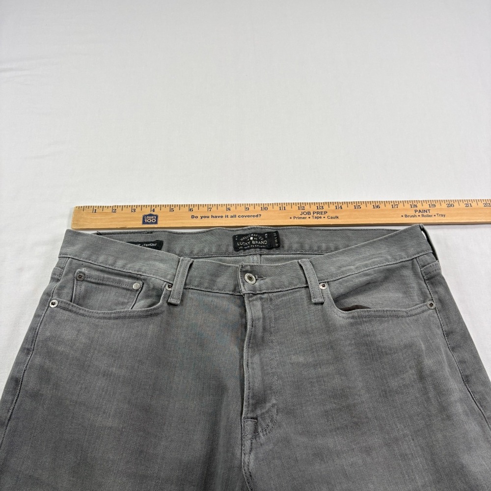 Lucky Brand Jeans Mens 36x32 Gray 363 Vintage Straight Leg Denim - Picture 5 of 11